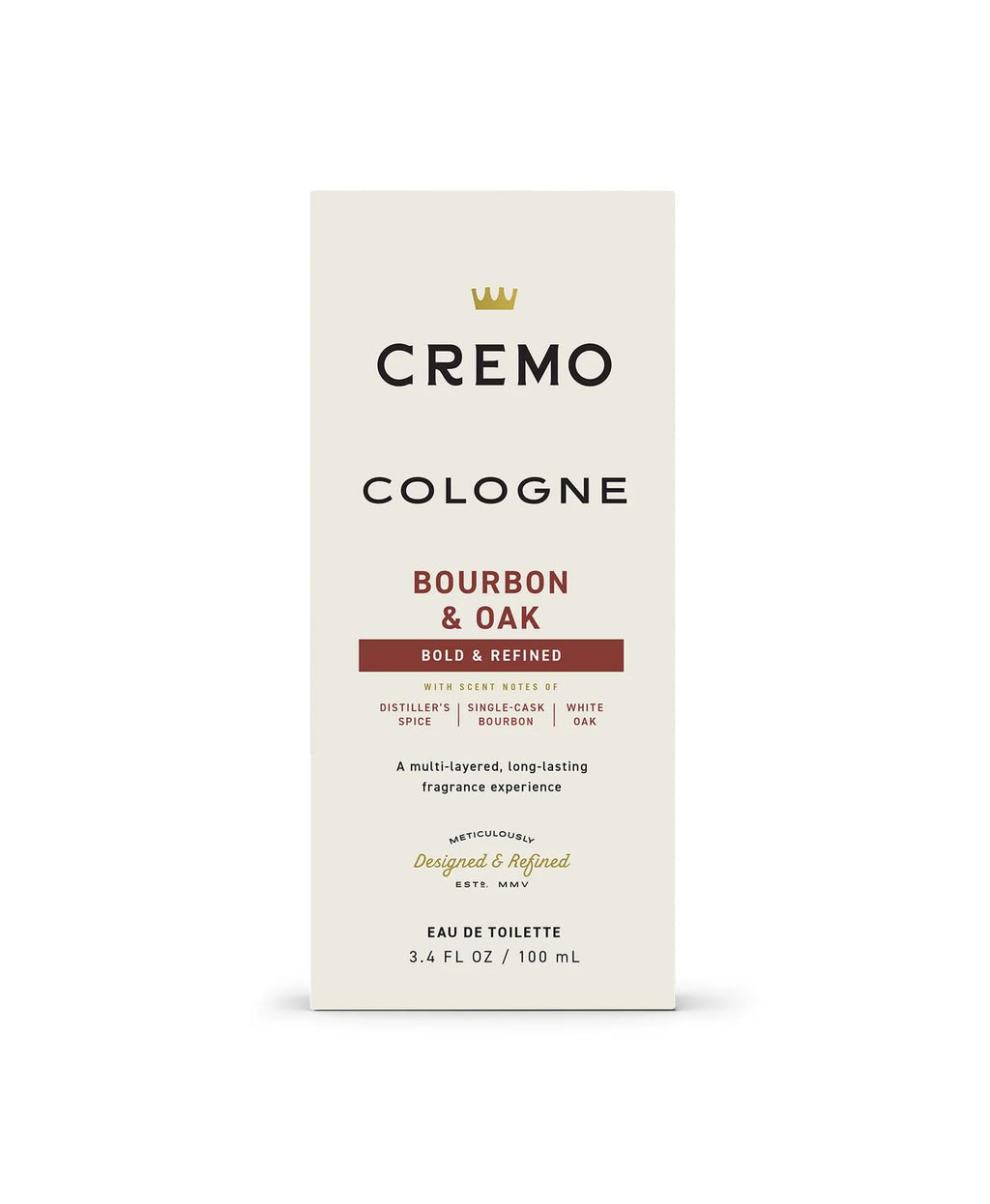 Cremo Cologne For Men - Spice & Black Vanilla Mens Cologne Spray, An Explosion of Vibrant Spices, Dark Woods and Black Vanilla, Multi-Layered Signature Men's Fragrances, 3.4 Fl Oz