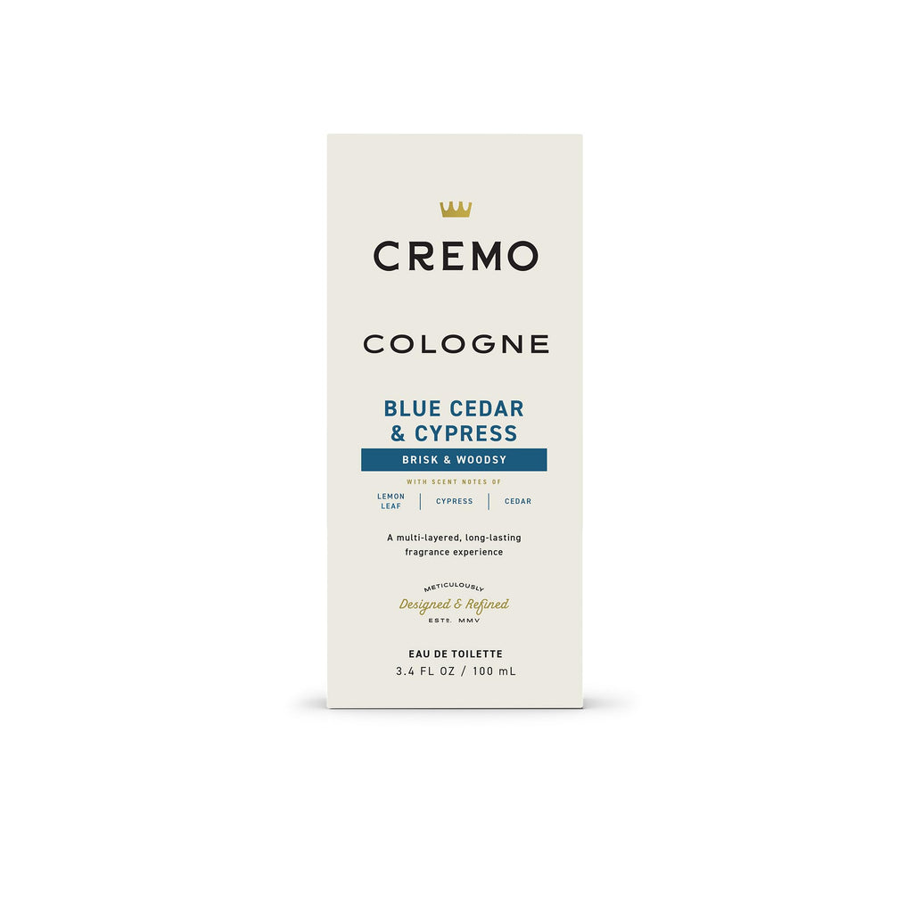 Cremo Cologne For Men - Spice & Black Vanilla Mens Cologne Spray, An Explosion of Vibrant Spices, Dark Woods and Black Vanilla, Multi-Layered Signature Men's Fragrances, 3.4 Fl Oz