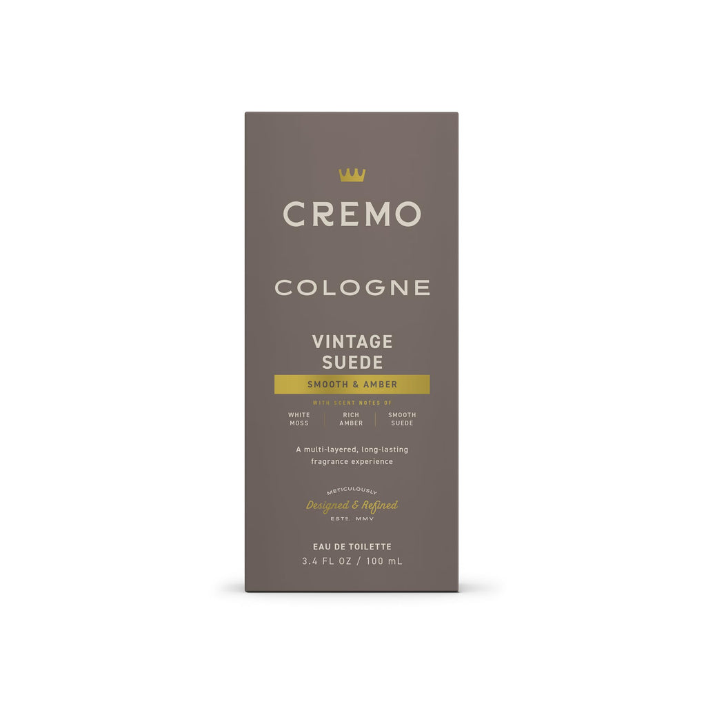 Cremo Cologne For Men - Spice & Black Vanilla Mens Cologne Spray, An Explosion of Vibrant Spices, Dark Woods and Black Vanilla, Multi-Layered Signature Men's Fragrances, 3.4 Fl Oz