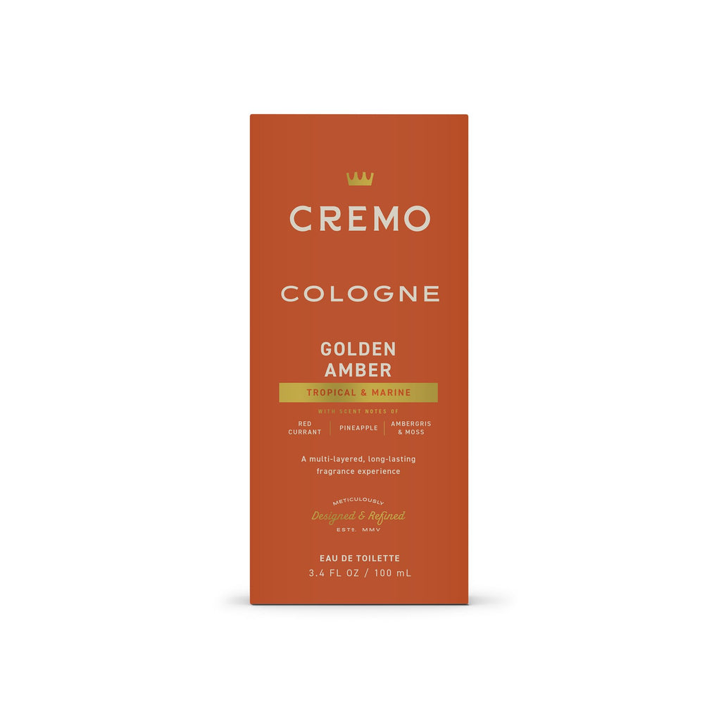 Cremo Cologne For Men - Spice & Black Vanilla Mens Cologne Spray, An Explosion of Vibrant Spices, Dark Woods and Black Vanilla, Multi-Layered Signature Men's Fragrances, 3.4 Fl Oz