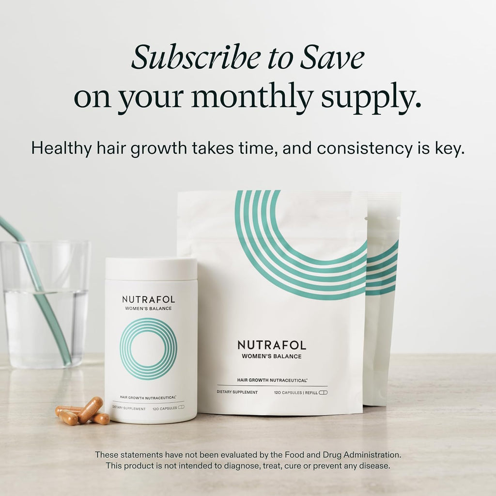 Nutrafol Women's Balance Hair Growth Supplements, Age 45+