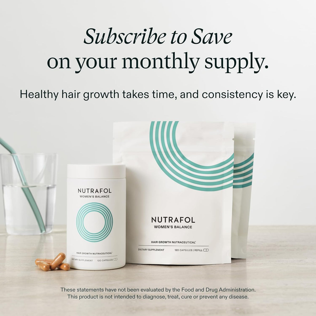Nutrafol Women's Balance Hair Growth Supplements, Age 45+
