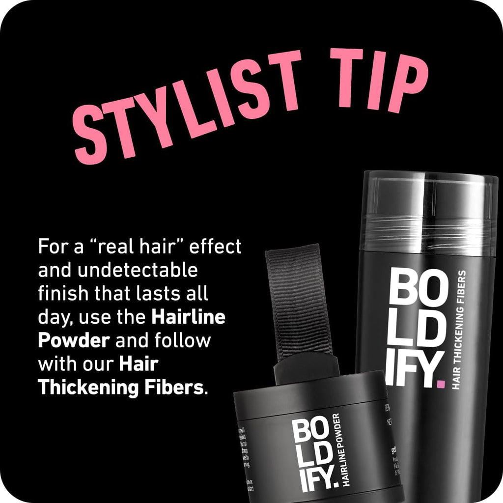 Boldify Hairline Powder, Root Touch Up Hair Color Light Brown 4g