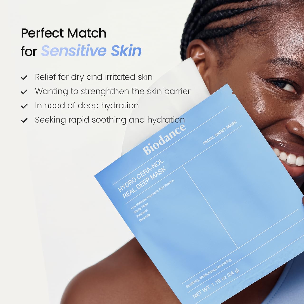 BIODANCE Rejuvenating Caviar PDRN Real Deep Mask, Overnight Hydrogel Face Mask, Skin Firming, Radiance, Enhancing Skin Recovery, Korean Skin Care, Self Care Gifts for Women | 1.19oz(34g) x 4ea