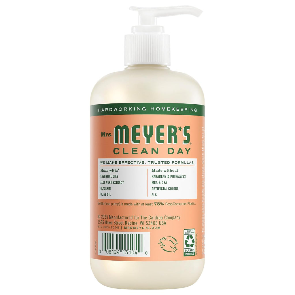 MRS. MEYER'S CLEAN DAY Liquid Hand Soap, Geranium, 12.5 fl oz, 3 Pack