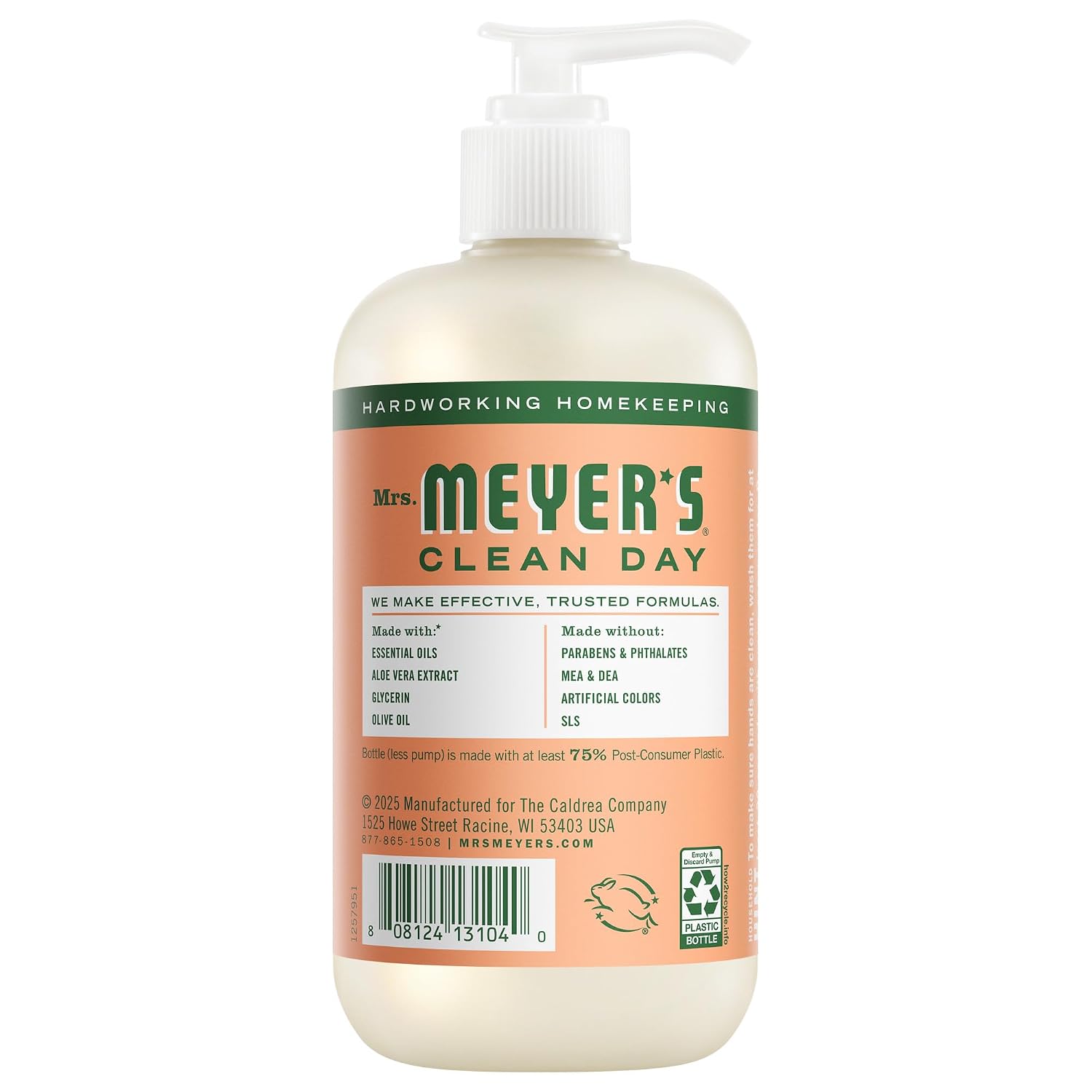 MRS. MEYER'S CLEAN DAY Liquid Hand Soap, Geranium, 12.5 fl oz, 3 Pack