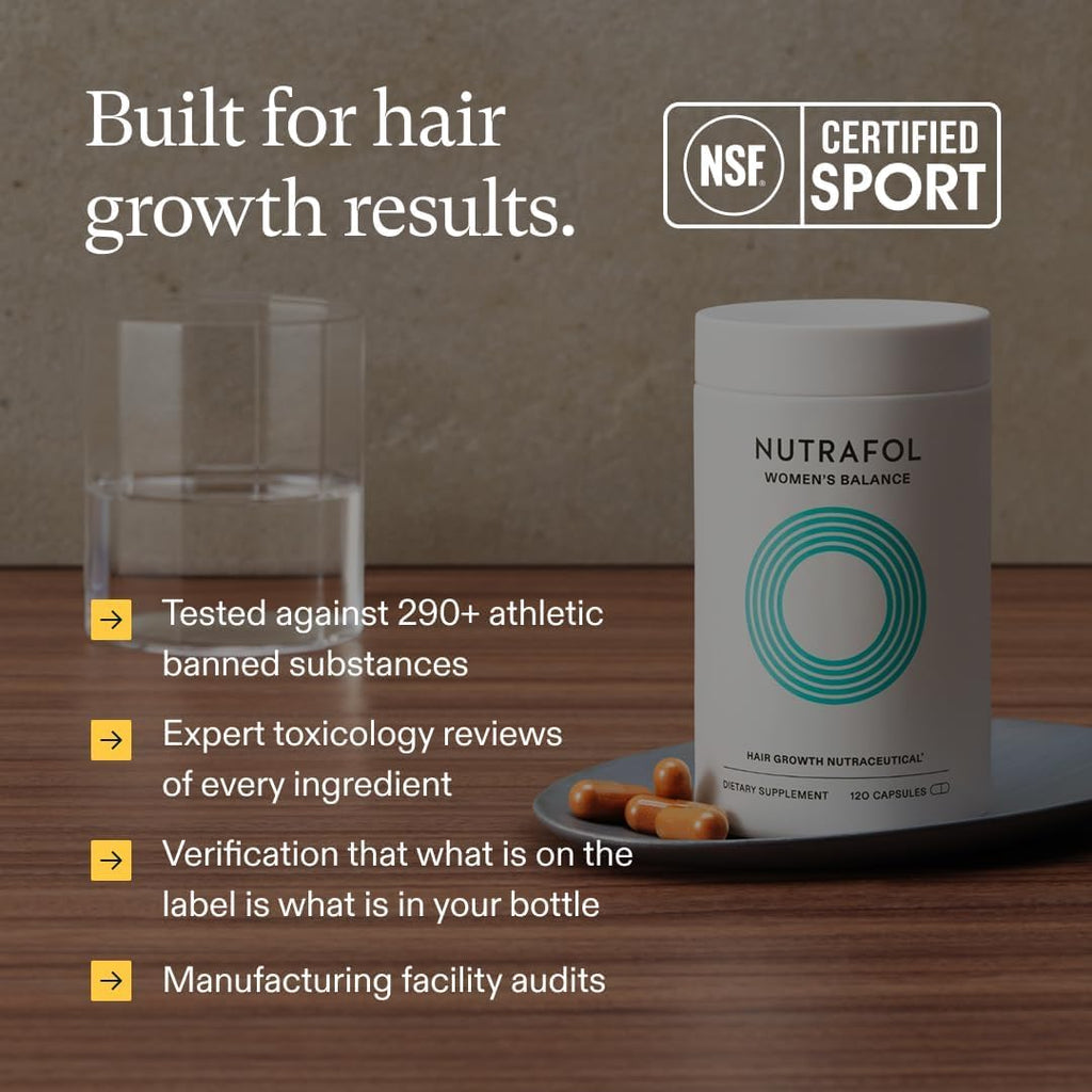 Nutrafol Women's Balance Hair Growth Supplements, Age 45+