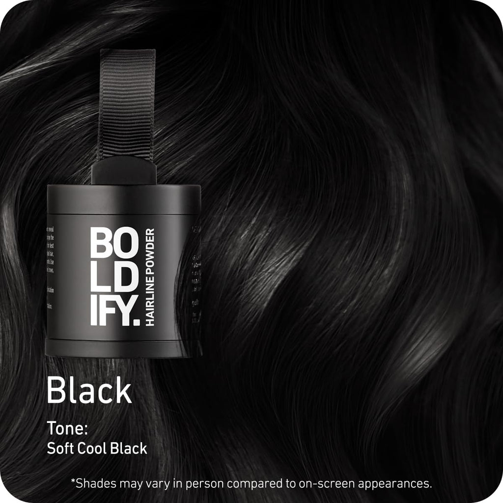 Boldify Hairline Powder, Root Touch Up Hair Color Light Brown 4g