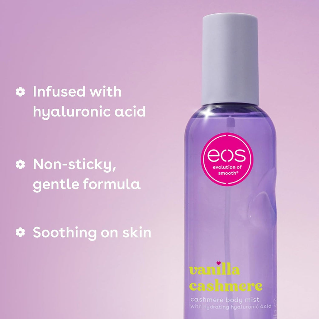 eos Cashmere Body Mist- Vanilla, Body Spray for Women, Vegan, 6 fl oz