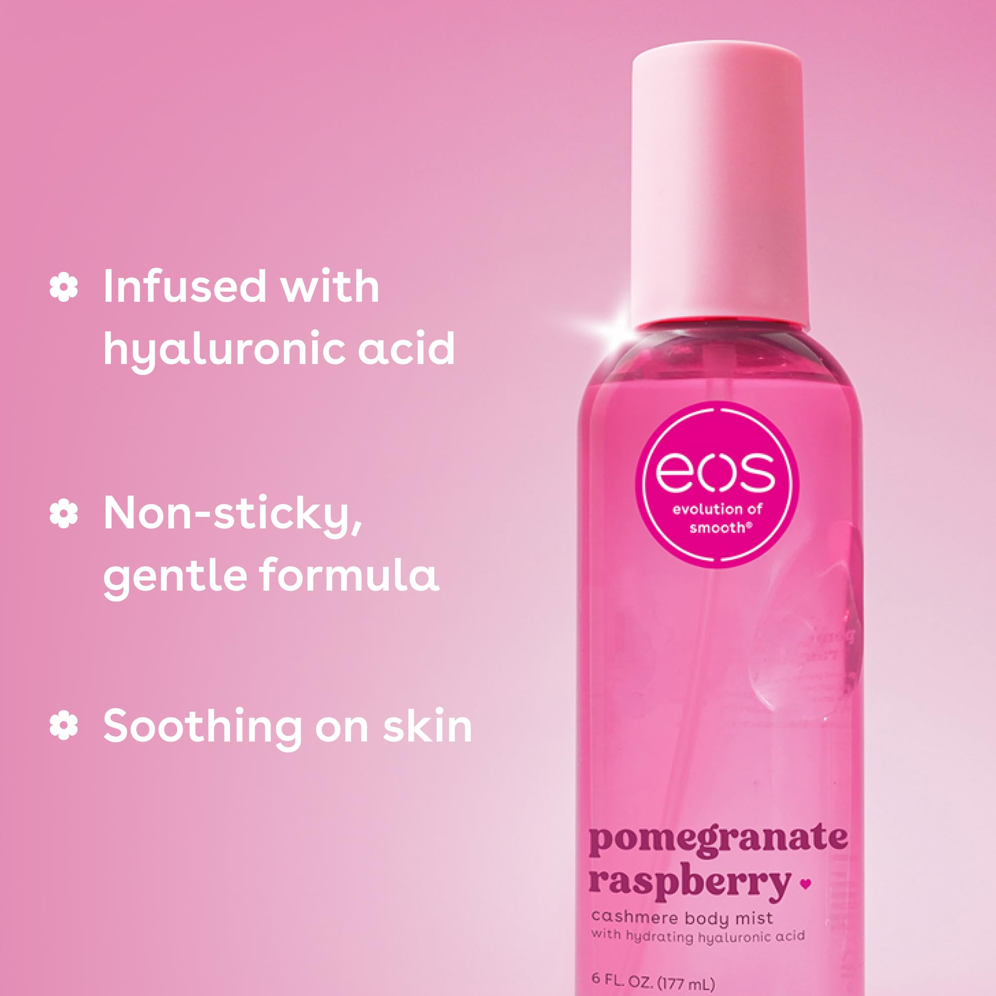 eos Cashmere Body Mist- Vanilla, Body Spray for Women, Vegan, 6 fl oz