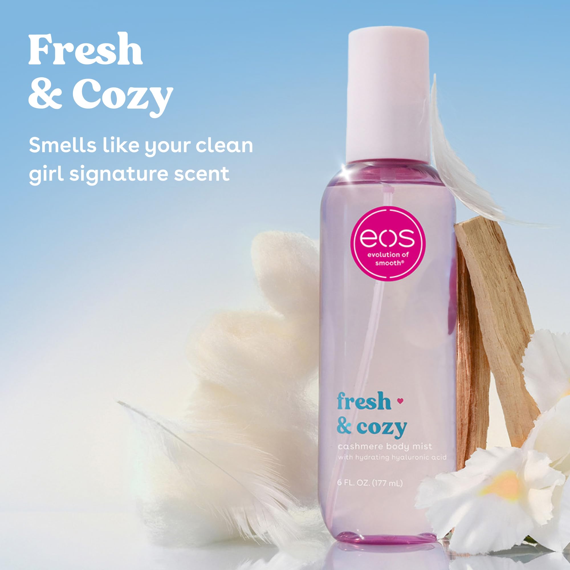 eos Cashmere Body Mist- Vanilla, Body Spray for Women, Vegan, 6 fl oz
