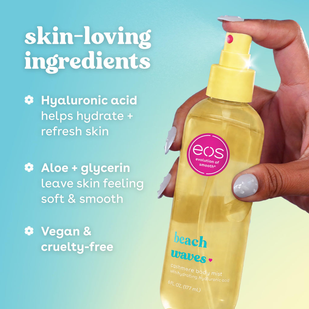 eos Cashmere Body Mist- Vanilla, Body Spray for Women, Vegan, 6 fl oz