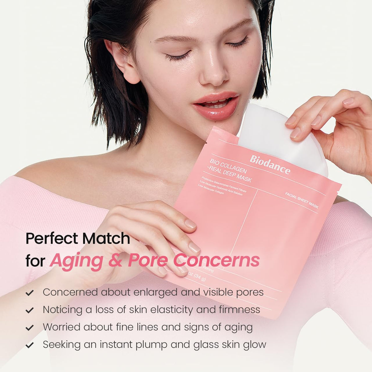 BIODANCE Rejuvenating Caviar PDRN Real Deep Mask, Overnight Hydrogel Face Mask, Skin Firming, Radiance, Enhancing Skin Recovery, Korean Skin Care, Self Care Gifts for Women | 1.19oz(34g) x 4ea