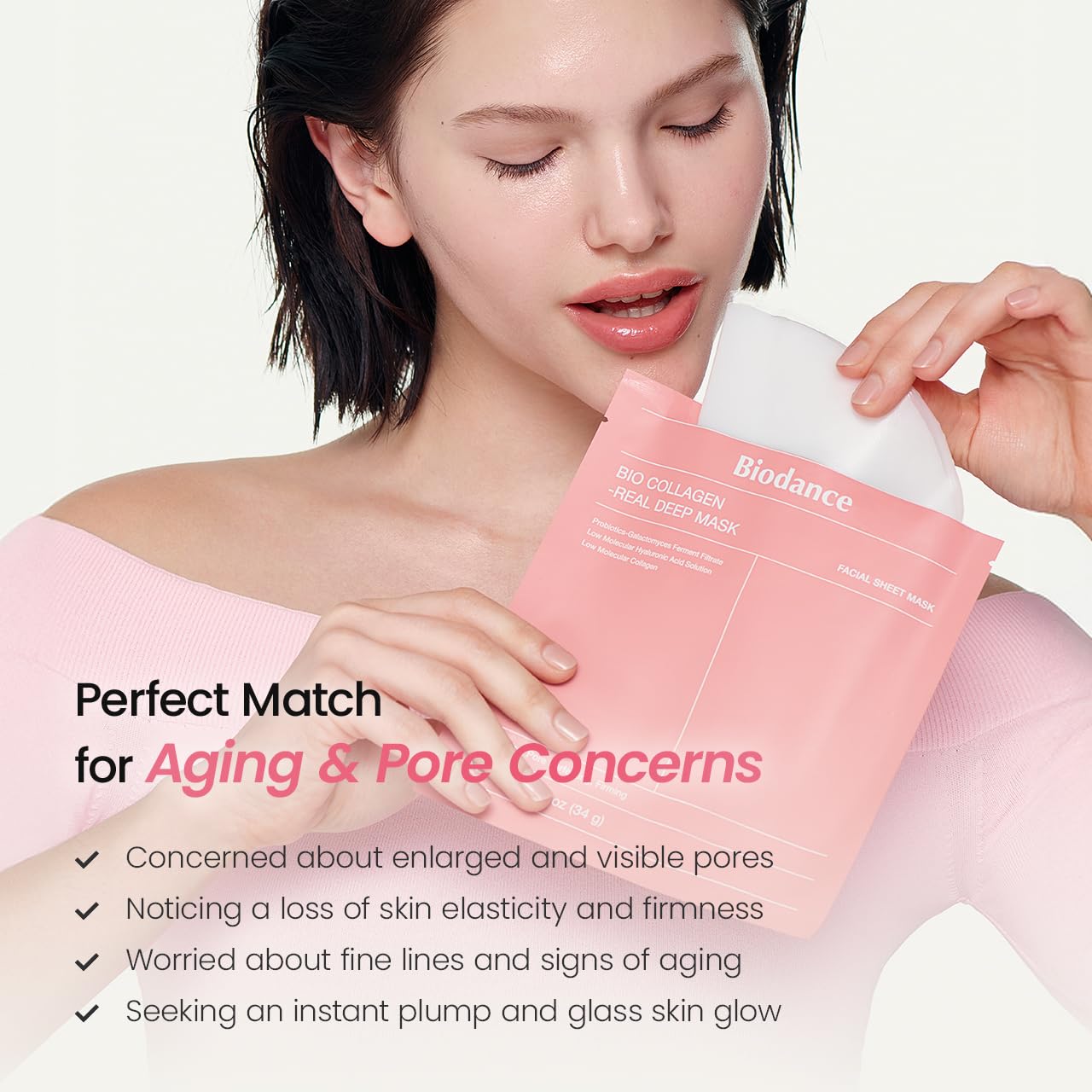 BIODANCE Rejuvenating Caviar PDRN Real Deep Mask, Overnight Hydrogel Face Mask, Skin Firming, Radiance, Enhancing Skin Recovery, Korean Skin Care, Self Care Gifts for Women | 1.19oz(34g) x 4ea