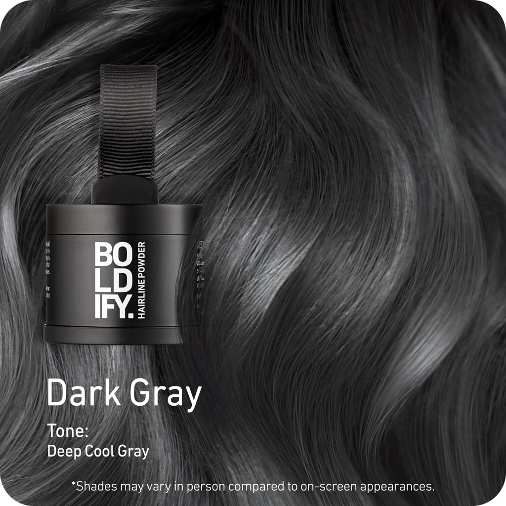 Boldify Hairline Powder, Root Touch Up Hair Color Light Brown 4g