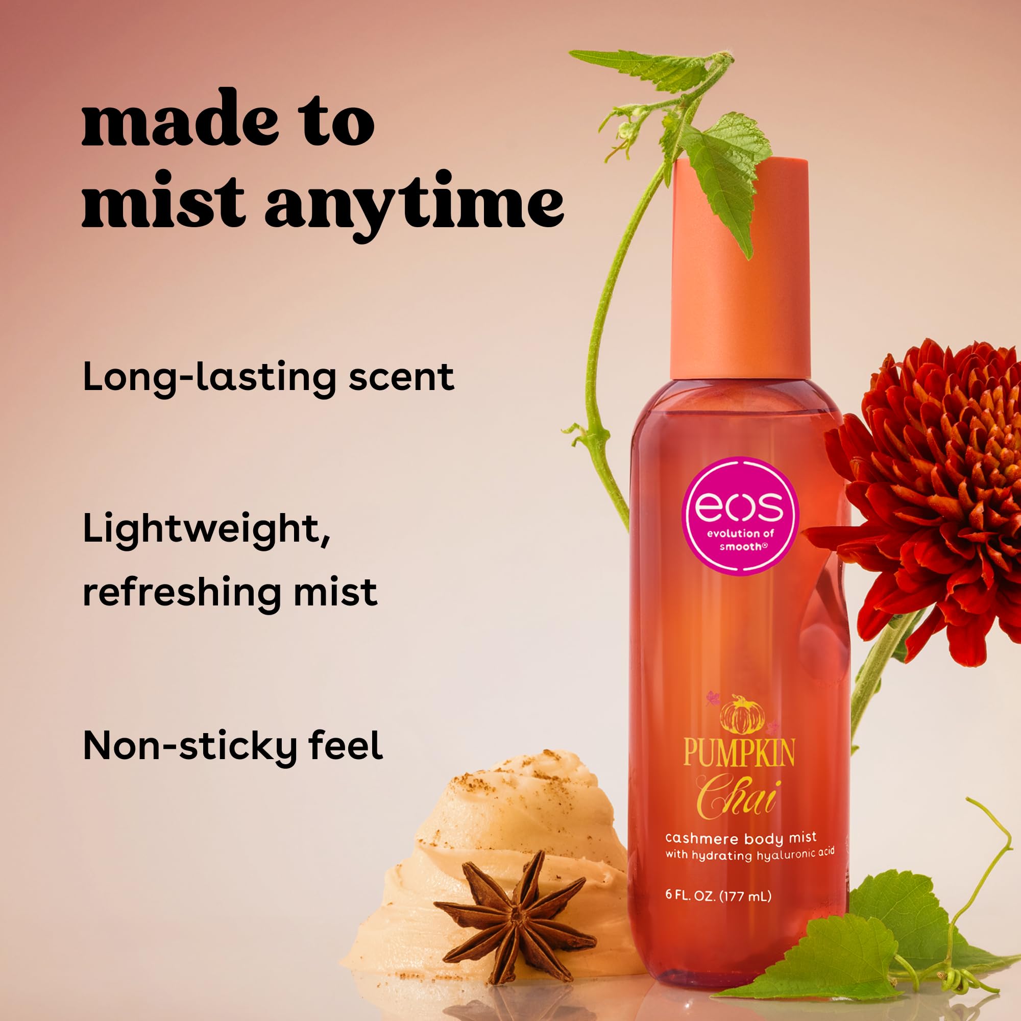 eos Cashmere Body Mist- Vanilla, Body Spray for Women, Vegan, 6 fl oz