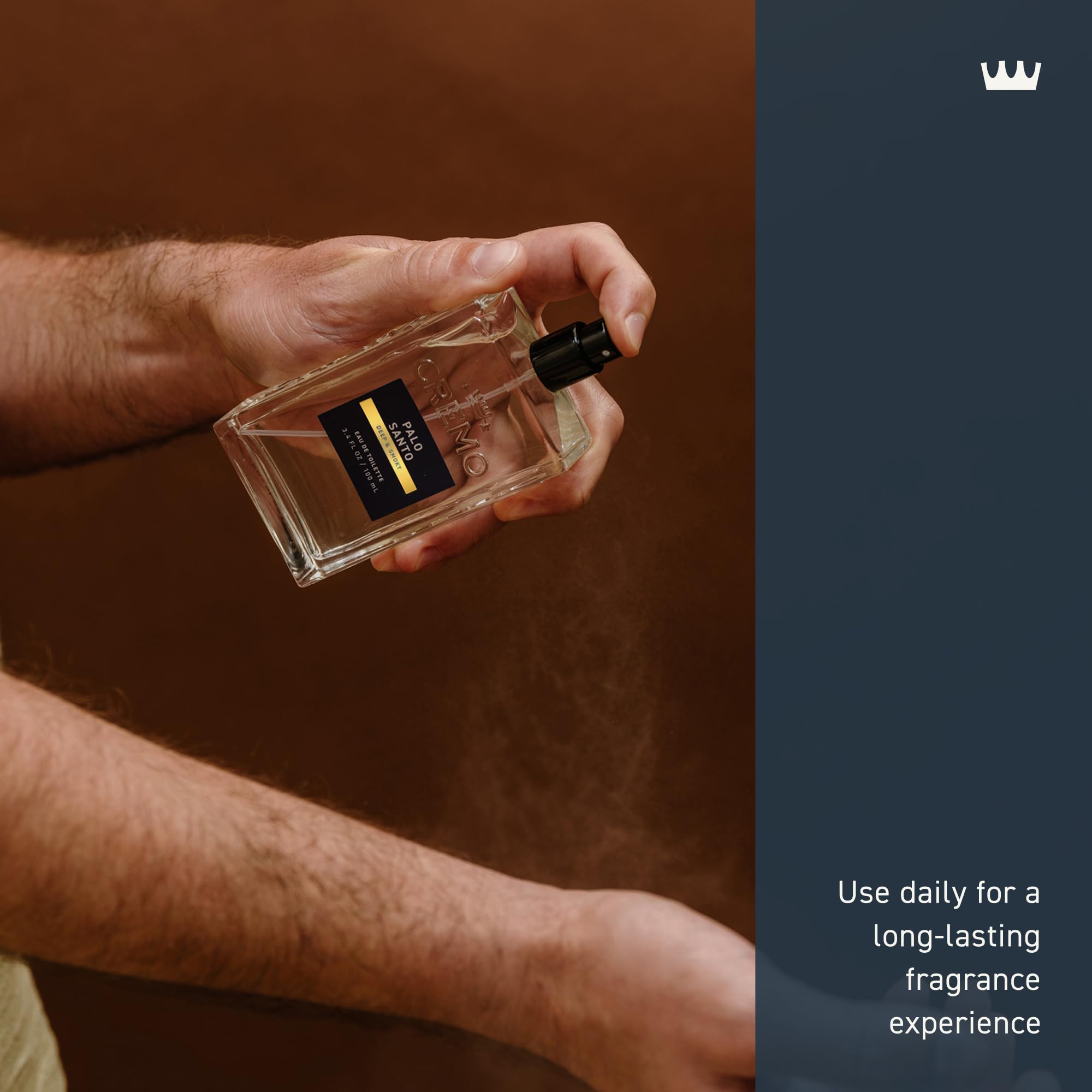 Cremo Cologne For Men - Spice & Black Vanilla Mens Cologne Spray, An Explosion of Vibrant Spices, Dark Woods and Black Vanilla, Multi-Layered Signature Men's Fragrances, 3.4 Fl Oz