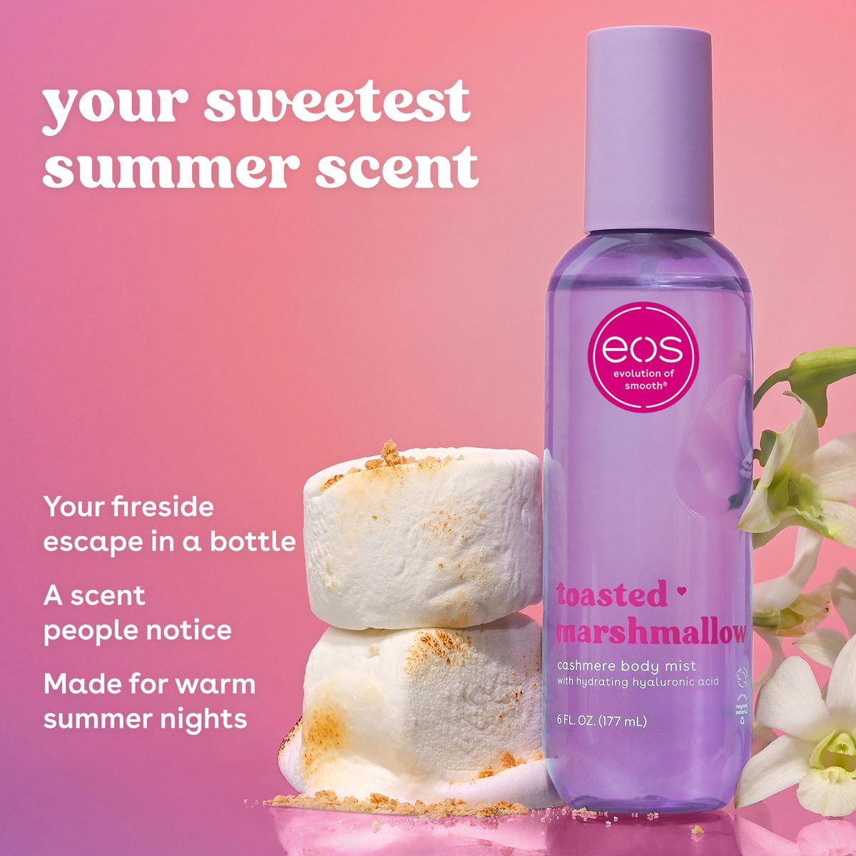 eos Cashmere Body Mist- Vanilla, Body Spray for Women, Vegan, 6 fl oz