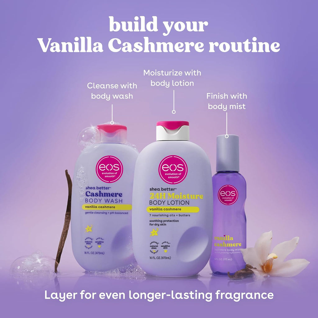 eos Cashmere Body Mist- Vanilla, Body Spray for Women, Vegan, 6 fl oz
