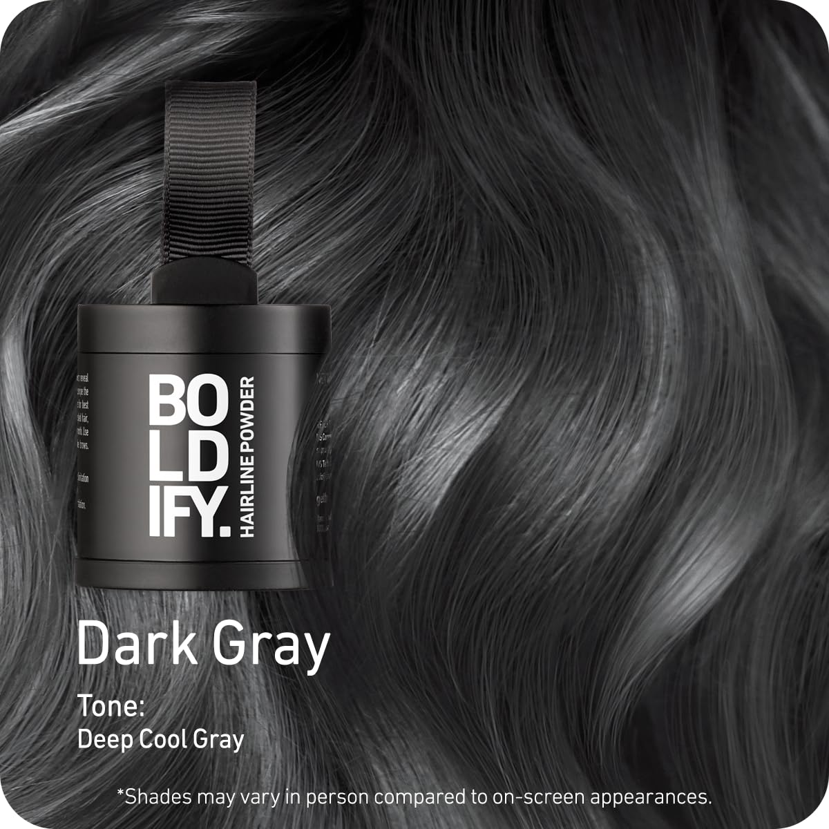 Boldify Hairline Powder, Root Touch Up Hair Color Light Brown 4g