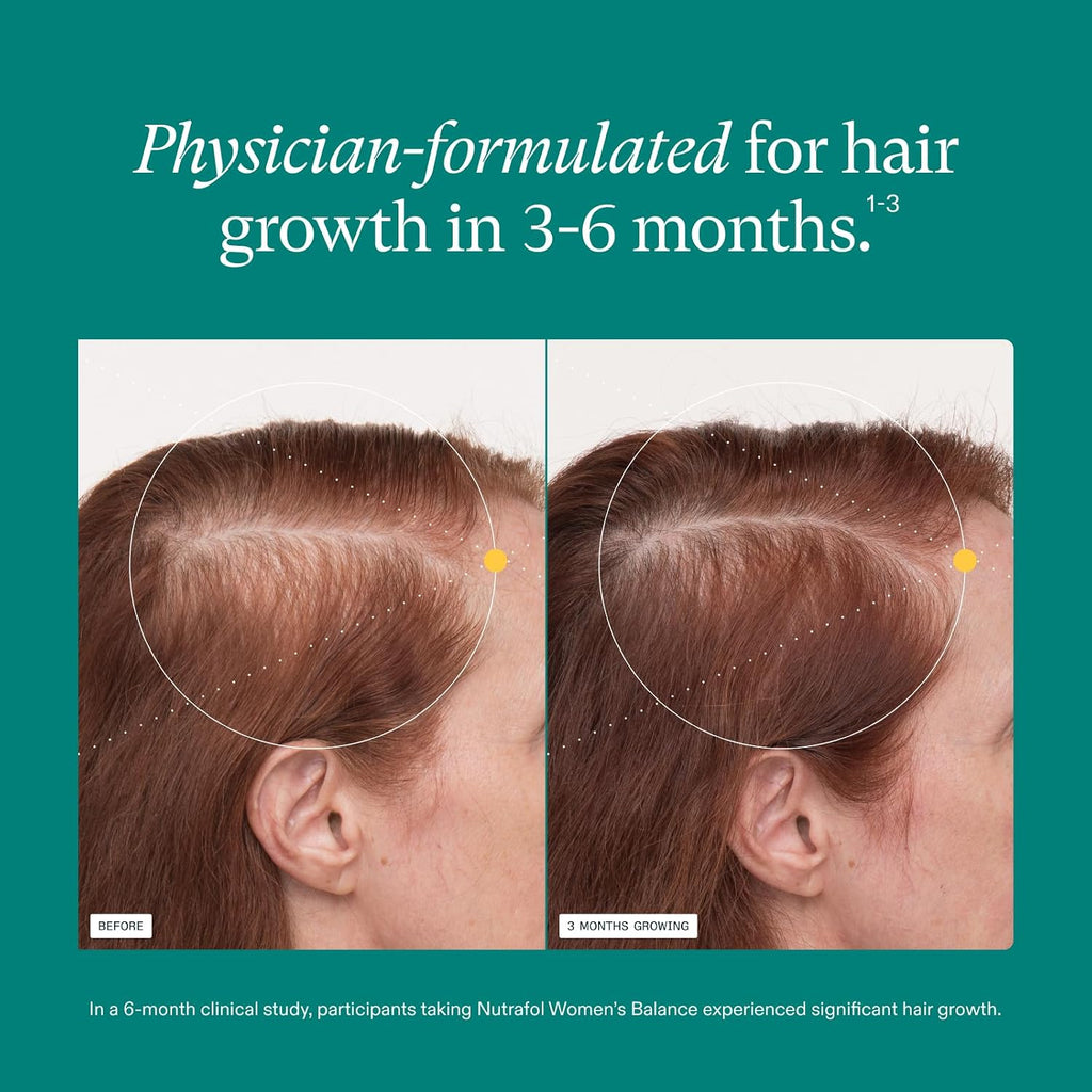 Nutrafol Women's Balance Hair Growth Supplements, Age 45+