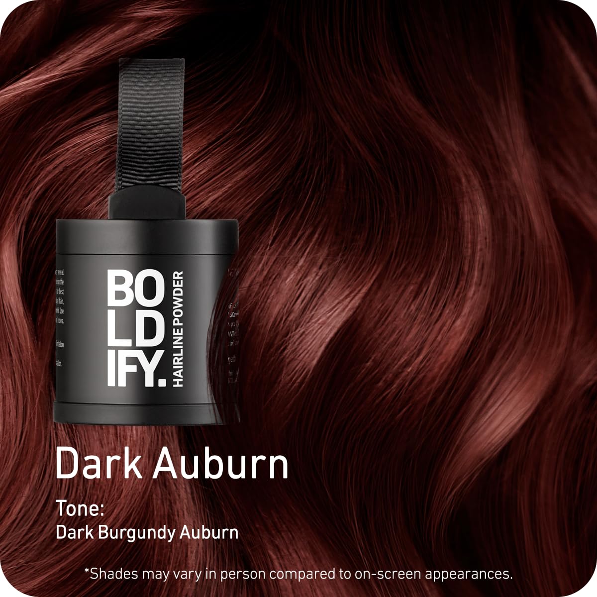 Boldify Hairline Powder, Root Touch Up Hair Color Light Brown 4g