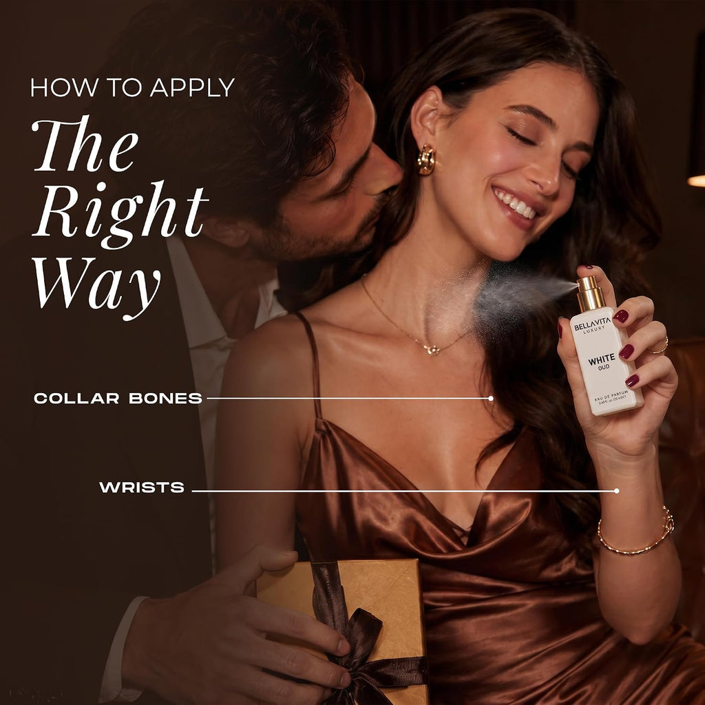 Bellavita Luxury Unisex Perfume Gift Set with Honey & White Oud, Skai, & Fresh | 80ml | Perfume for Men and Women | Honey, Artemisia Lemon, Bergamot, & Sweet Almond Notes