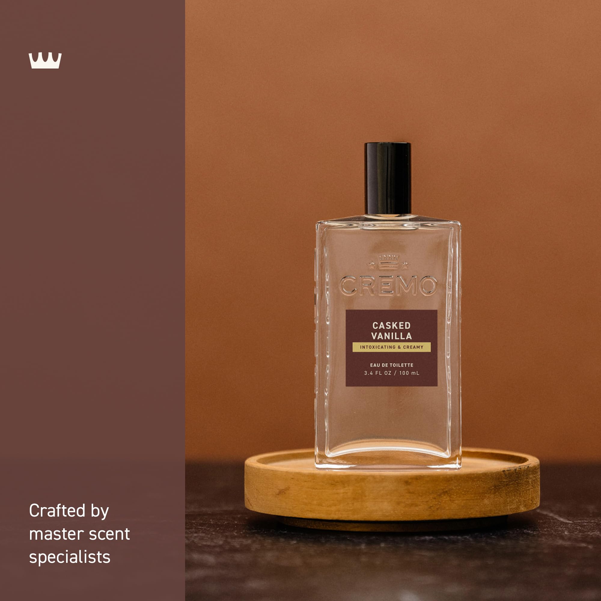Cremo Cologne For Men - Spice & Black Vanilla Mens Cologne Spray, An Explosion of Vibrant Spices, Dark Woods and Black Vanilla, Multi-Layered Signature Men's Fragrances, 3.4 Fl Oz