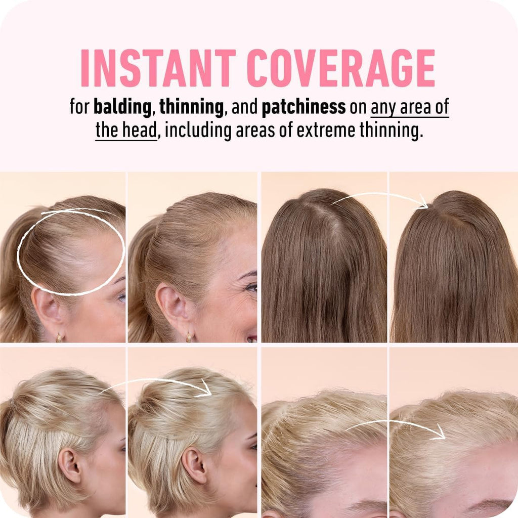 Boldify Hairline Powder, Root Touch Up Hair Color Light Brown 4g