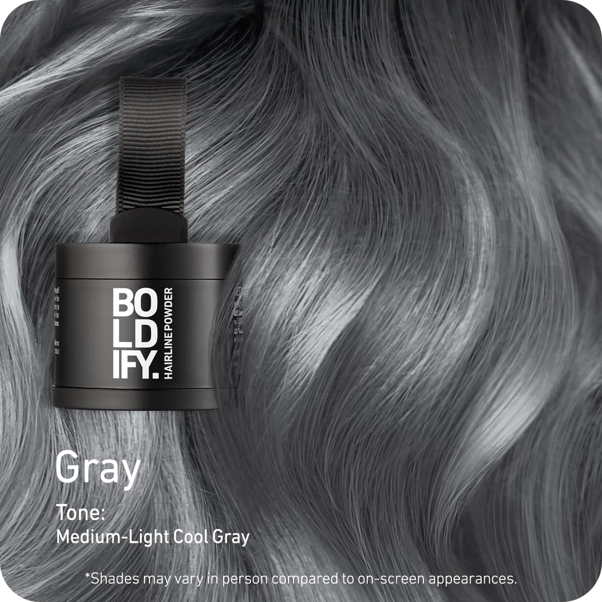 Boldify Hairline Powder, Root Touch Up Hair Color Light Brown 4g