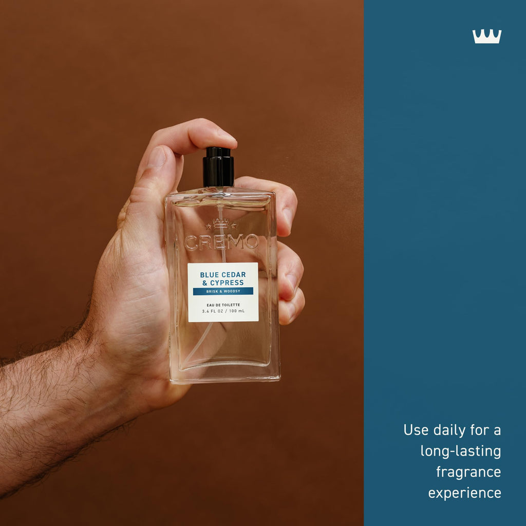 Cremo Cologne For Men - Spice & Black Vanilla Mens Cologne Spray, An Explosion of Vibrant Spices, Dark Woods and Black Vanilla, Multi-Layered Signature Men's Fragrances, 3.4 Fl Oz
