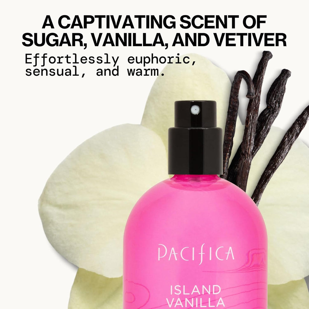 Pacifica Indian Coconut Nectar Perfume Spray – Tropical Vanilla & Coconut Fragrance, Layerable Beachy Perfume for Women, Clean, Non-Toxic, Vegan & Cruelty-Free Formula, All-Day Long Lasting