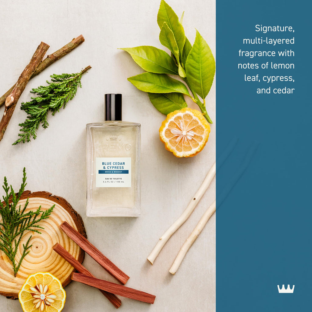 Cremo Cologne For Men - Spice & Black Vanilla Mens Cologne Spray, An Explosion of Vibrant Spices, Dark Woods and Black Vanilla, Multi-Layered Signature Men's Fragrances, 3.4 Fl Oz