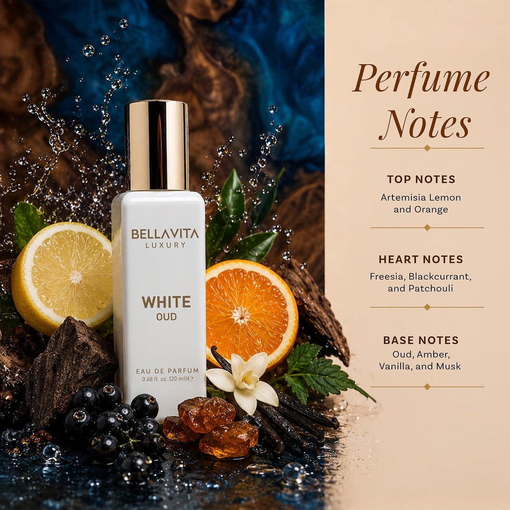 Bellavita Luxury Unisex Perfume Gift Set with Honey & White Oud, Skai, & Fresh | 80ml | Perfume for Men and Women | Honey, Artemisia Lemon, Bergamot, & Sweet Almond Notes