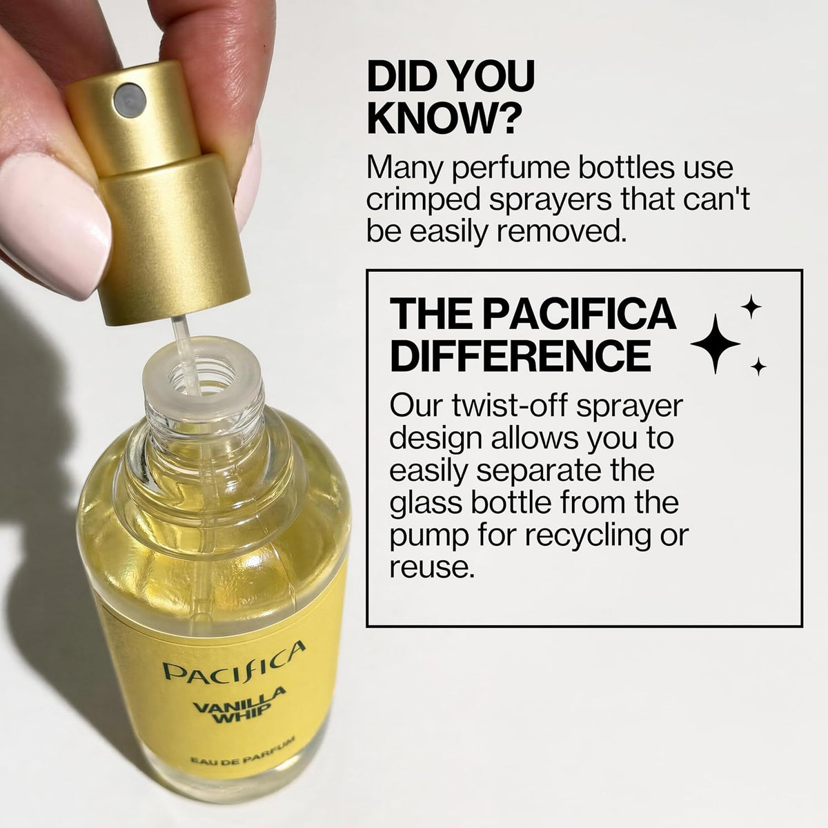 Pacifica Indian Coconut Nectar Perfume Spray – Tropical Vanilla & Coconut Fragrance, Layerable Beachy Perfume for Women, Clean, Non-Toxic, Vegan & Cruelty-Free Formula, All-Day Long Lasting